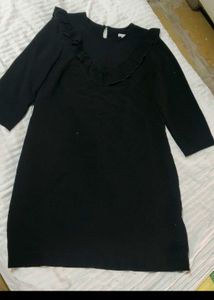 H&amp;M Chic Black Ruffle Dress