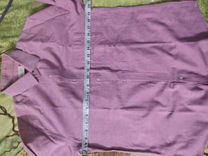 Men's Pink Formal Shirt,Size M