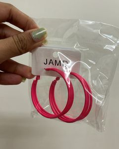 Hot Pink Triple Big Hoop Earrings