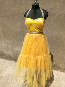 Stunning Yellow Gown with Embellishments