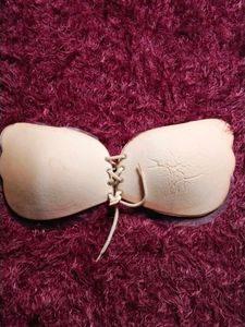 New Silicon Bra Beige Color