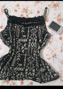 Tribal Print Spaghetti Strap Top