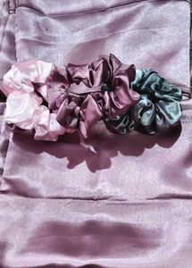 Satin Scrunchies Set (3 PCS)