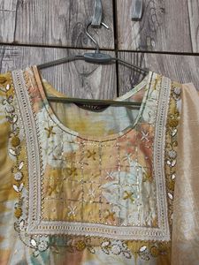 Floral Print Kurta Set with Dupatta