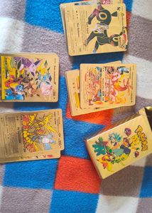 55 DECK GOLD FOIL POKEMON CARDS