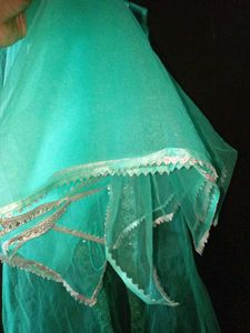Stunning Green Embroidered Lehenga Choli Set