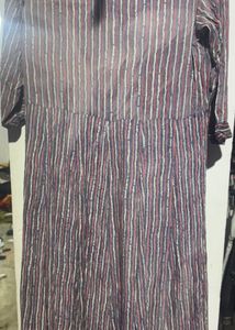 Striped Button-Down Dress