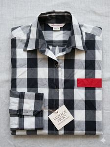 Vintage Black &amp; White Checkered Shirt