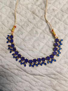 Urgent Sale ✅ Stunning Blue Stone Necklace with ea