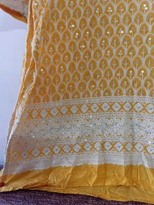 Yellow Embroidered Kurta