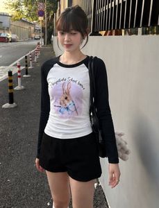 Cute Bunny Graphic Long Sleeve Top