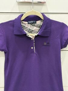 Burberry London purple Polo Shirt