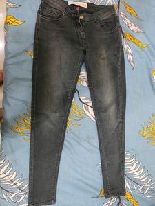 Charcoal Black Monkey Wash Jeans