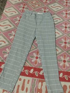 office Checkered Pants for Women