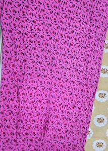 Comfy Pink Floral Nightdress gown with Zipper