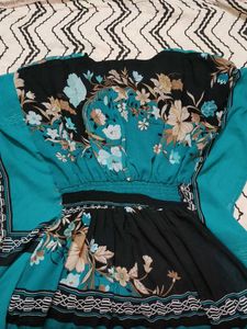 Boho Floral Kaftan Maxi Dress