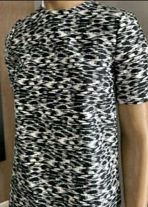 Patterned Mini Shift Dress