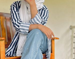 Striped Oversized Shirt unisex