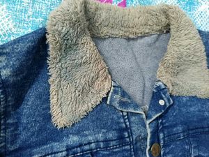 Stylish Denim Sherpa Lined Jacket