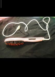 Pink Heated Hair Straightening Brush