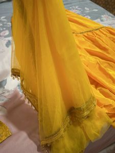 Yellow gharara n kurta or duppata
