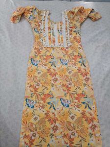 Yellow Floral Kurta