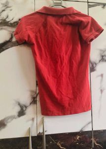 Classic Women's Red Polo Shirt