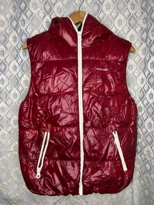 Polham Red Puffer Vest Full Zip
