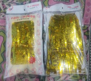 Golden Foil Curtain