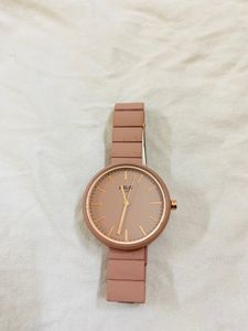 Nudish Pink Colour Wrist Watch