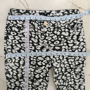Leopard Print Straight Leg Pants