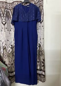 SASSAFRAS Solid Navy Blue Jumpsuit