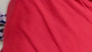 Vibrant Red Mock Neck Top