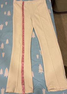 white Flare Pants
