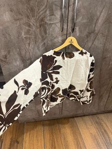 Zara Floral Print Long Sleeve Top