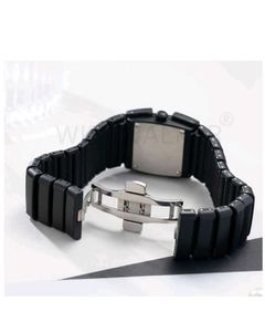 Men's Black Square Dial Watch