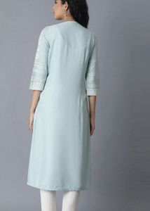 Elegant Blue Printed Kurta