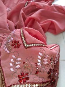 HandWork Saree With Blouse