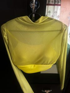 Yellow Crop Top