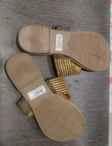 Sparkling Embellished Flat Sandals