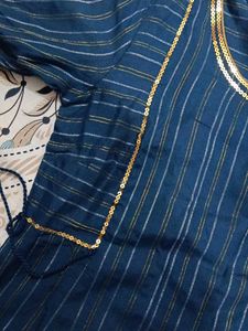 Stylish Blue Striped Kurta