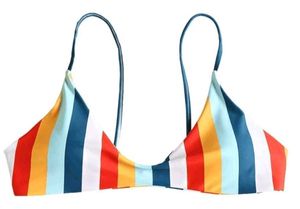 Colorful Striped Bikini Set