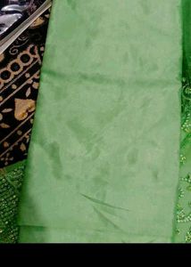 semi stitched Elegant Mint Green Kurta Set
