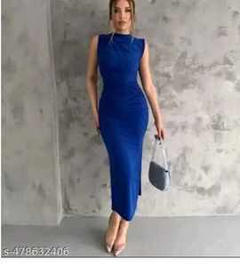 blue dress
