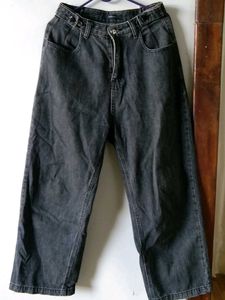 Washed Black Relaxed Fit Jeans