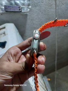 Orange Smart Watch  Charger Is Dead Need To Buy