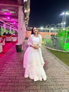 Elegant White Lehenga Choli Set