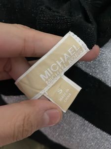 Michael Kors Striped Long Sleeve Top