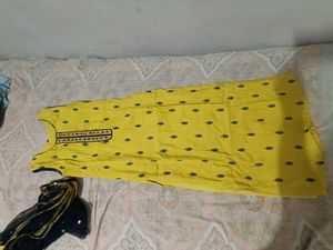Vibrant Yellow Kurta Set with Dupatta