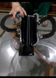 Stylish Black Handbag leather purse